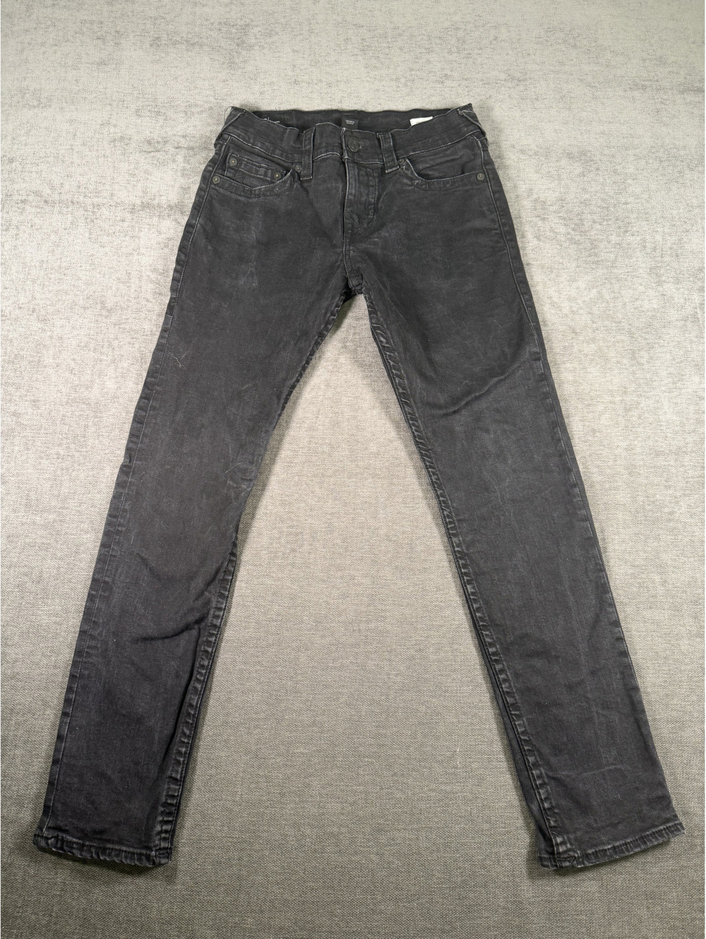 True Religion Geno Relaxed Slim Black Jeans Size 29